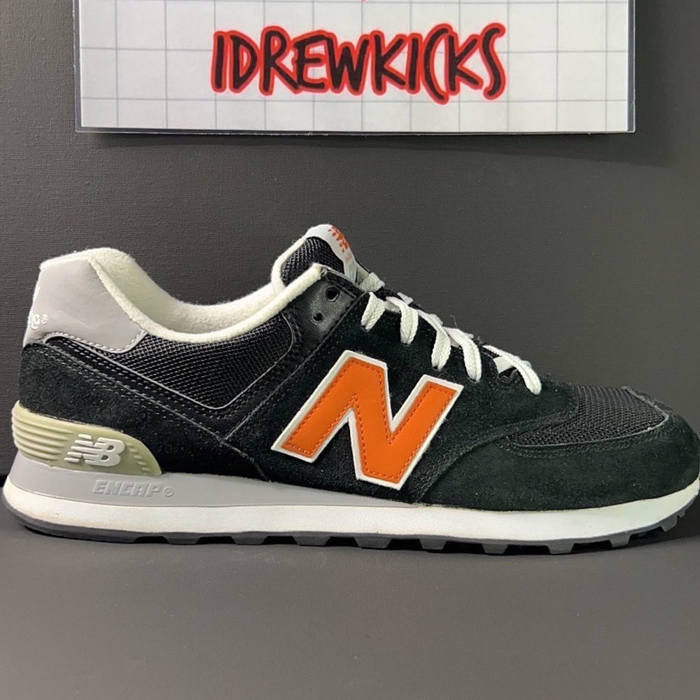 New Balance 574 Black Orange